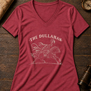 Dullahan Night Rider Women's V-Neck Tee — heather red
