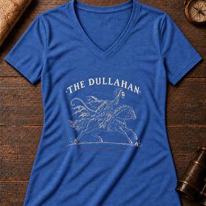 Dullahan Night Rider Women's V-Neck Tee — heather true royal